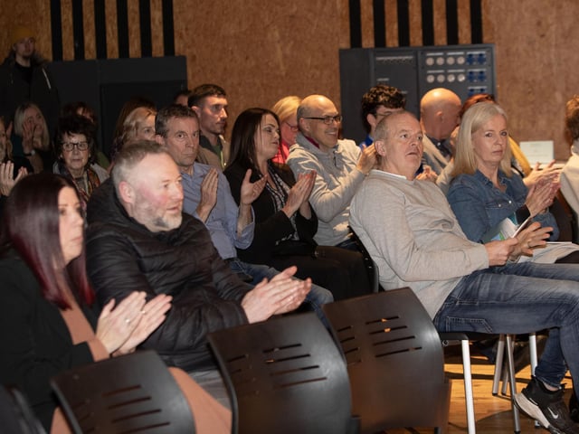 A section of the attendance at Thursday's book launch in An Culturlann.