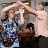 Revellers taking part in the dancing at the Lunchtime Music Trail in the Old Library Trust on Wednesday. The event was held as part of Feile Derry's Equinox Festival.