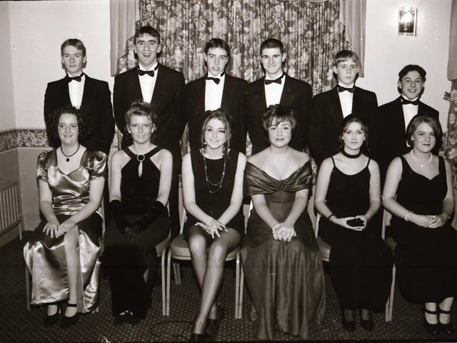 Pictured are students gathered for the Clondermot High School Formal back in the winter of 1995.
