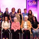 The honourees and representatives of those who received the Roisin Barton Inspirational Award.