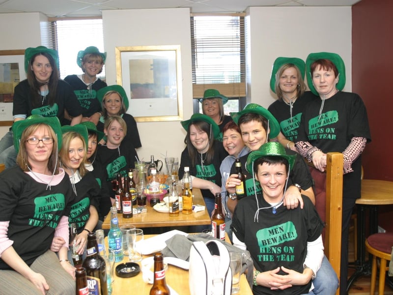 Party celebrations back in 2004: Helen Anderson.