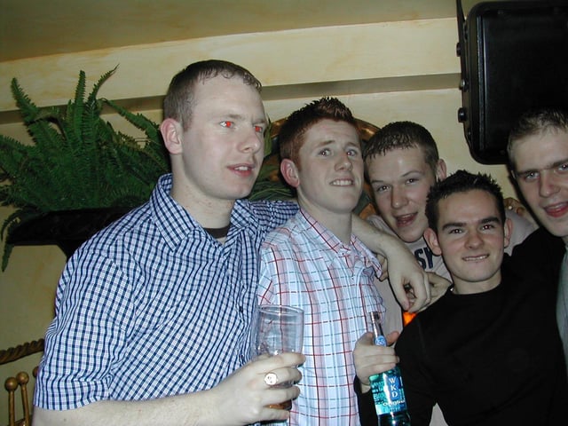 A night out at Café Roc / Earth in Derry in January 2003.
