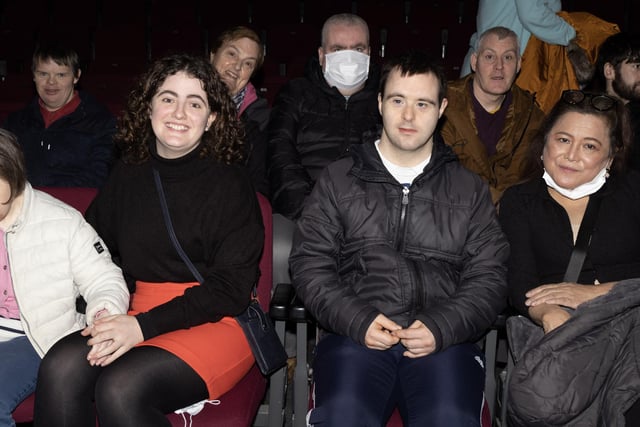 Some of the audience at the Stage Beyond Theatre Company performance of "The Dictator" at An Grianan Theatre.  (NW Newspix)