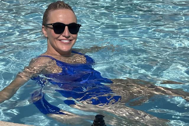 Don’t allow your hair colour or hair extensions to stop you from being in the pool or the sea.