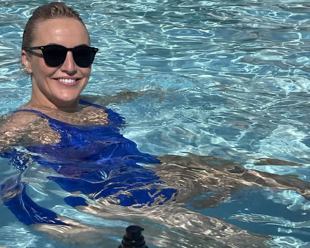Don’t allow your hair colour or hair extensions to stop you from being in the pool or the sea.