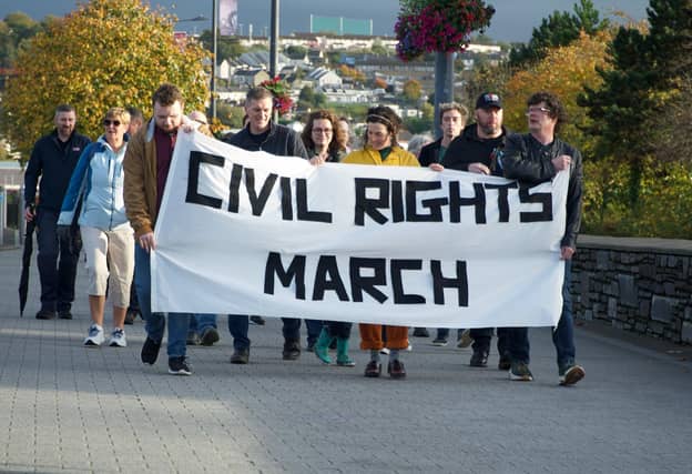 Shaun Harkin (PBP) and Maeve O'Neill (PBP on the walk.