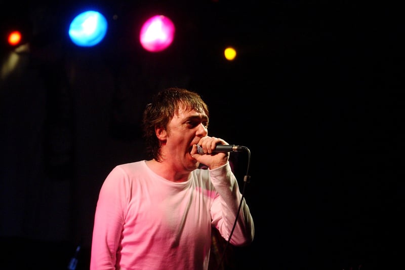 The Undertones singer Paul McLoone performing in Derry.