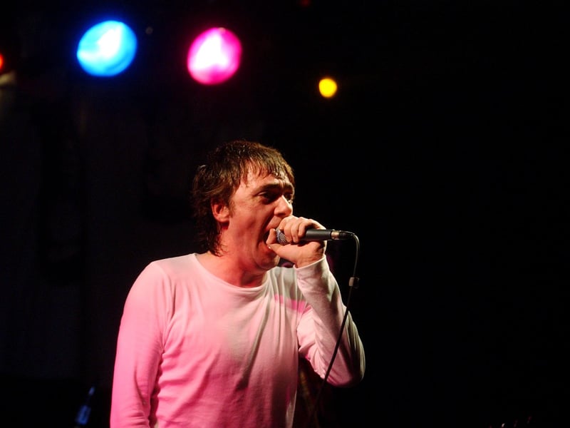 The Undertones singer Paul McLoone performing in Derry.