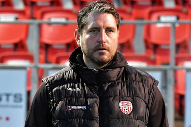 Ruaidhrí Higgins, Derry City manager. Photograph: George Sweeney