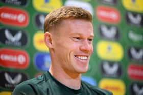 James McClean bid farewell to the Irish fans at the Aviva Stadium tonight.