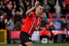 There was a first Derry City goal for Danny Mullen in Friday's 2-2 draw with Bohemians at Dalymount. Photo: George Sweeney. DER2334GS – 06