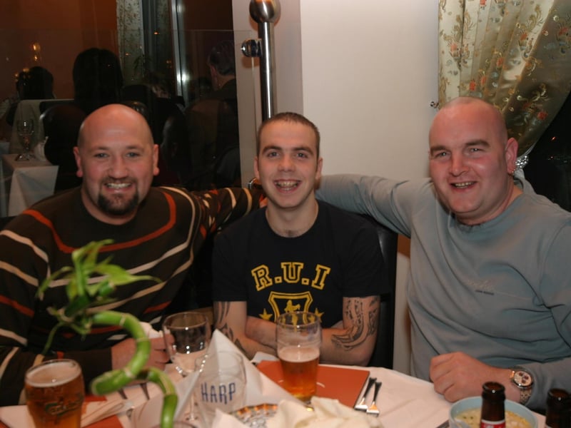 Paul Doherty out for a few pints with friends.