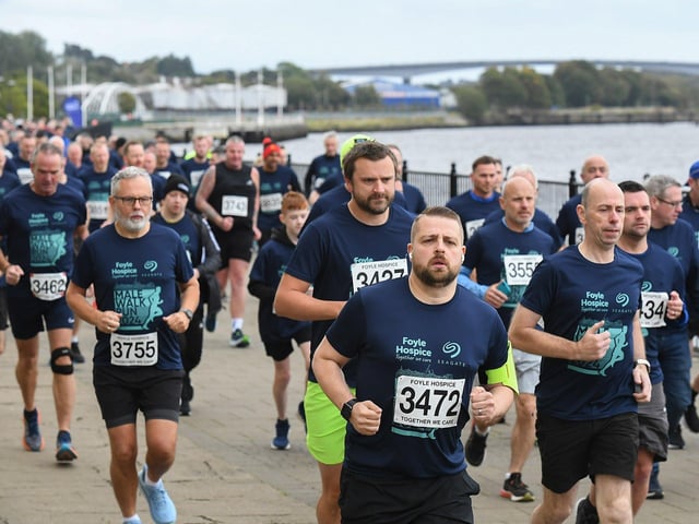 Foyle Hospice Run/Walk participants.  Photo: George Sweeney