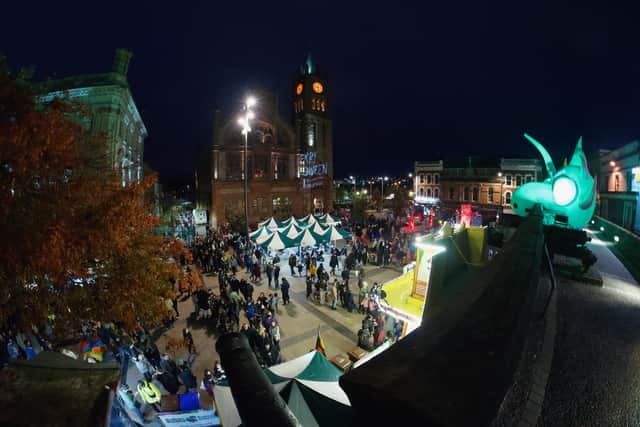 Tens of thousands gathered for the four day Halloween festivities in Derry.