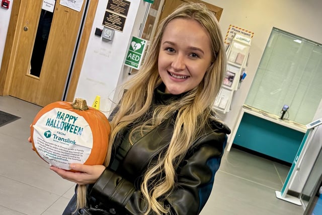 Translink Hallowe'en pumpkin surprise delights bus and rail passengers