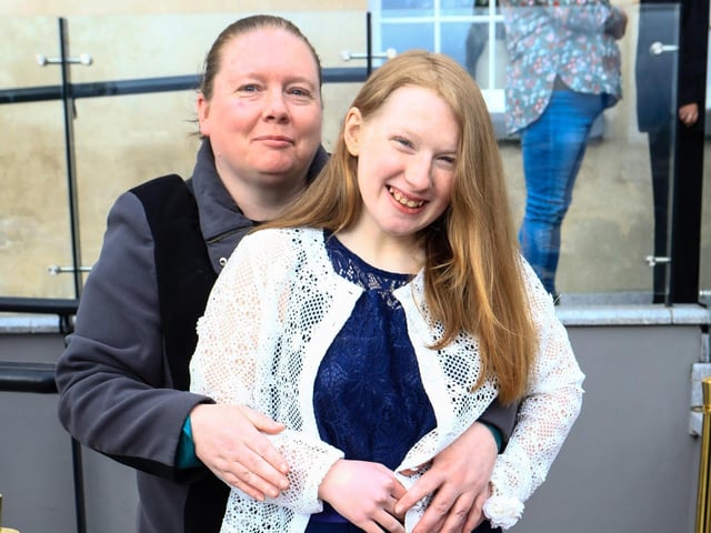 Mia Kavanagh with mum Mary at the Ardnashee formal held in the Ebrington Hotel. (Photo - Tom Heaney, nwpresspics) : .