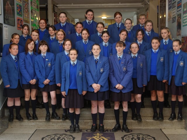 Derry and Donegal secondary school pupils in October 2003