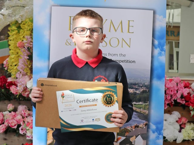 Key Stage 2: First Place Sonny Whitehouse P6, St Oliver Plunkett PS.