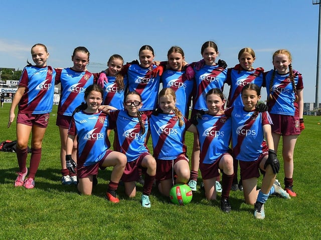 Derry Primary Schools Girls Finals at Celtic Park: St John’s Primary School. Photo: George Sweeney.