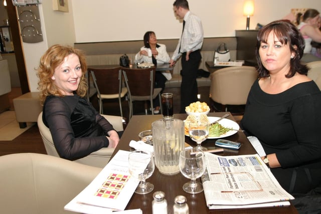 PubEye: Anne Lynch and Rosemary O'Connor. Folks out enjoying a tasty meal and few drinks at The Exchange.