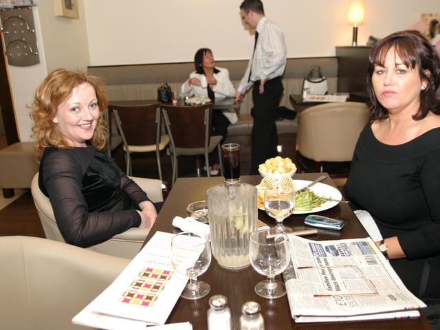 PubEye: Anne Lynch and Rosemary O'Connor. Folks out enjoying a tasty meal and few drinks at The Exchange.