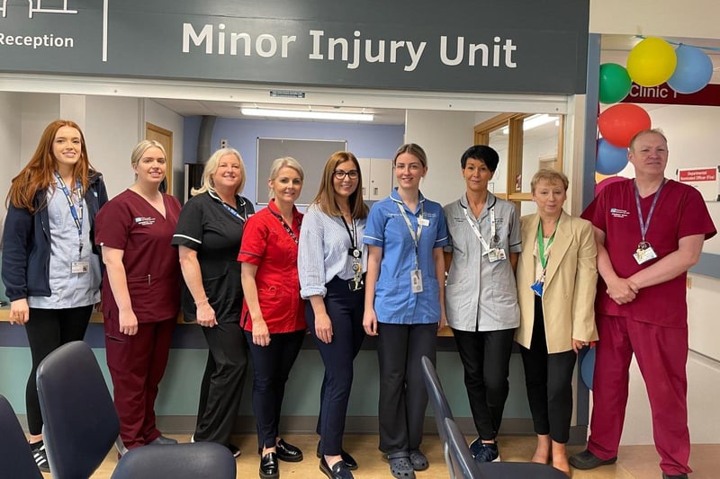 Western Trust staff at the launch of the the new Minor Injuries Unit at Altnagelvin Hospital.