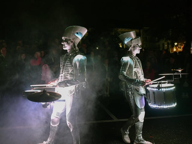 Revellers, performers and early contenders for the best Halloween costume converged on Derry’s city centre on Monday evening for the opening of the 2024 Halloween festivities. Photo: George Sweeney