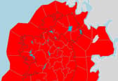 The whole of Ireland is now under a rare red alert. Image: Met Éireann.
