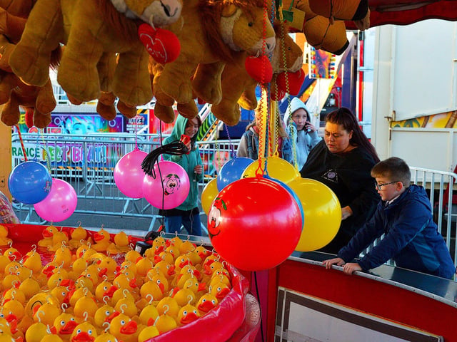 There are amusements for all ages at Cullens Halloween Funfair in Ebrington Square. Photo: George Sweeney.  DER2243GS – 066
