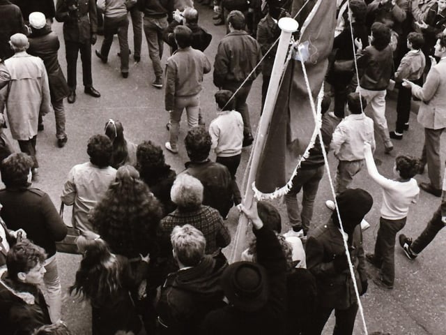 The Easter Sunday commemoration in Derry.