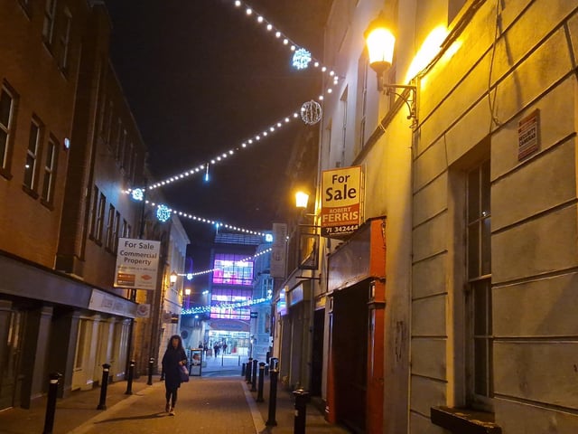 Christmas lights around Derry, bringing in the festive cheer.