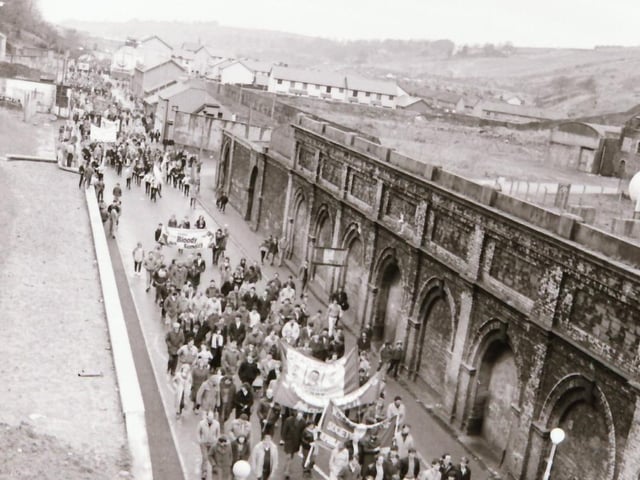 Bloody Sunday 14th anniversary commemorations in Derry in January 1986.