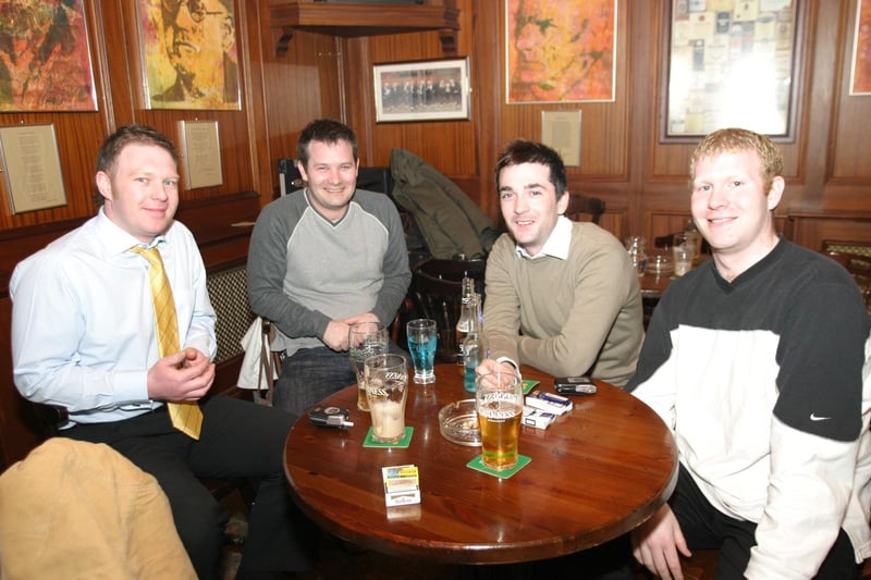Punters enjoying a night out at WG's bar in May 2004.