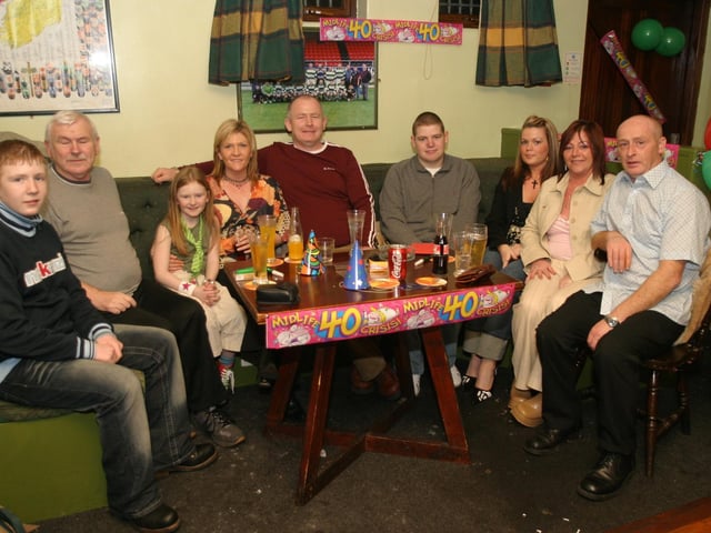 Party celebrations back in 2004: Dominic McDaid.