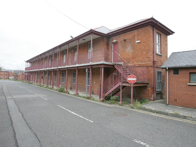 The former British Army military barracks at Ebrington in September 2005 shortly after it was transferred to the Executive.