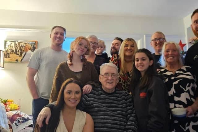 Frankie Doherty and his family.