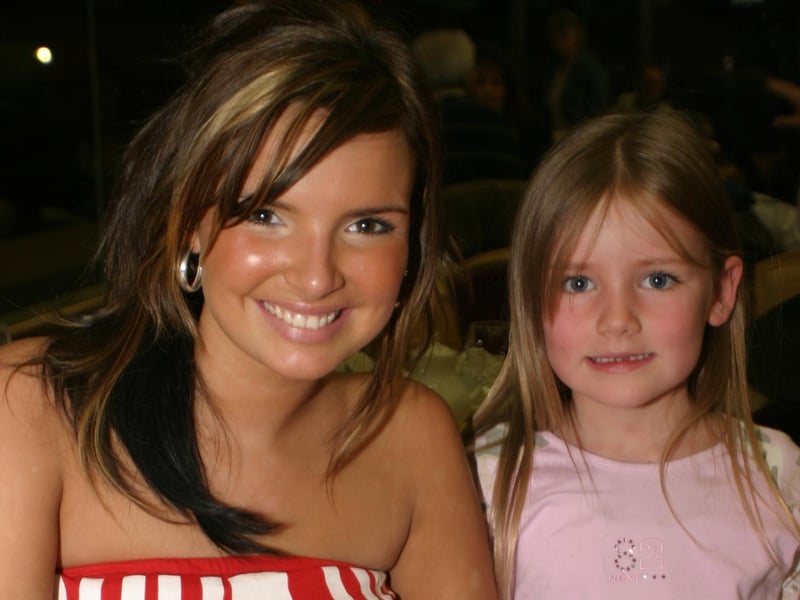 Derry people meeting Nadine Coyle and her family at the Lifford Races in October 2003