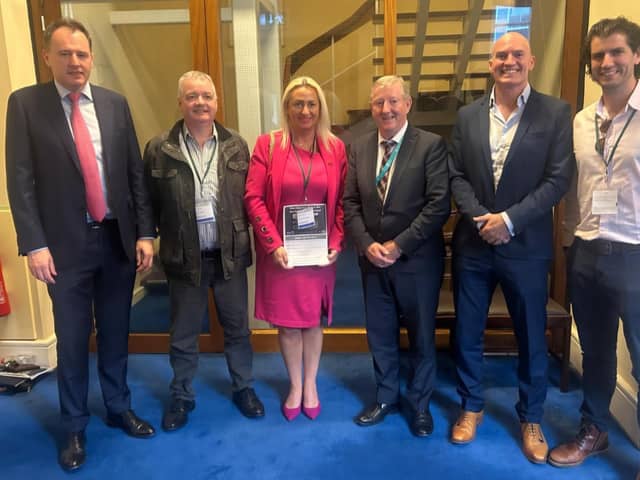 Into The West committee members with Minister Sean Canney TD and Minister Charlie McConalogue TD at their recent meeting in Leinster House, Dublin.