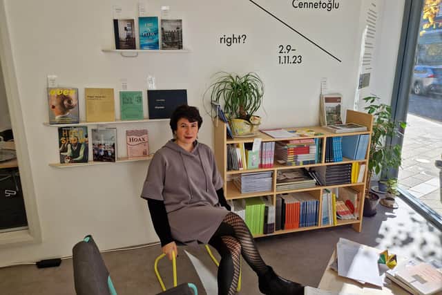 Viviana Checchia, pictured inside the Void Gallery.