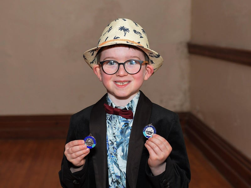 Charles Dominic Gallagher achieved second place in both Irish Poetry Age 6-7 and Boy’s Verse Age 6-7 at the Feis Dhoire Cholmcille on Thursday at St Columb’s Hall. Photo: George Sweeney.