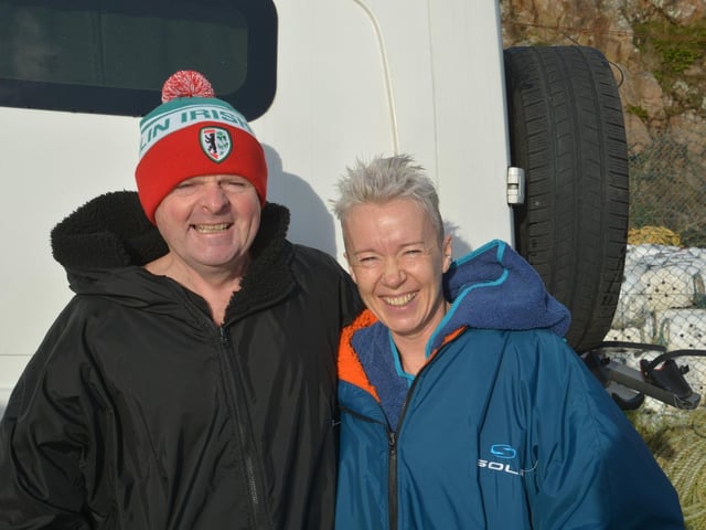 Malin Head Community Christmas Day Swim at Portmor Beach.