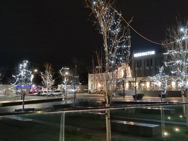 Christmas lights around Derry, bringing in the festive cheer.