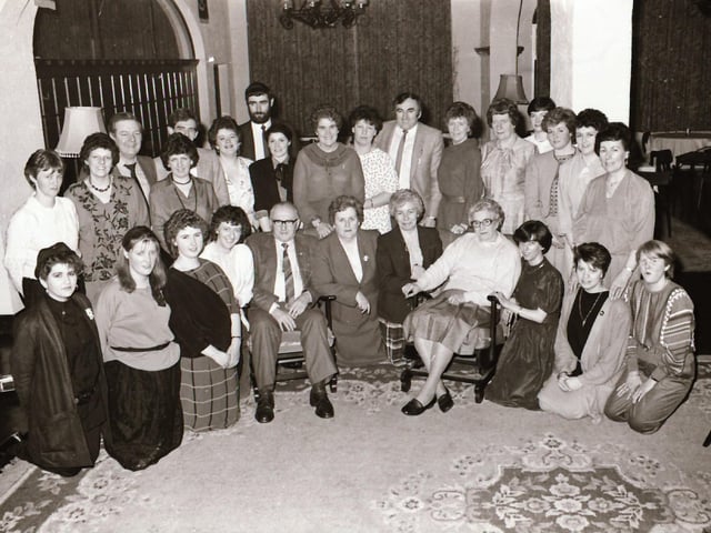 Hotel gatherings in 1986.