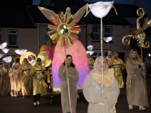 The Solas procession makes its way across the Flyover on Friday night. (Photos: Jim McCafferty Photography) : .