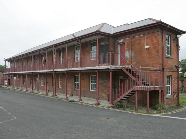 The former British Army military barracks at Ebrington in September 2005 shortly after it was transferred to the Executive.