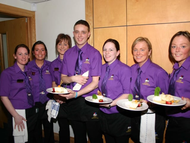 Anyone for Dinner
The staff at the Lifford Stadium getting ready to serve the customers at the busy restuartant. 4881dd : A night at the races in Lifford in April 2005.