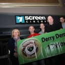 Group pictured several years ago at the Brunswick Superbowl Cinema for the launch of the Detox Film/Documentary. DER1615MC0113