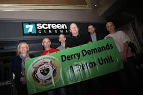 Group pictured several years ago at the Brunswick Superbowl Cinema for the launch of the Detox Film/Documentary. DER1615MC0113