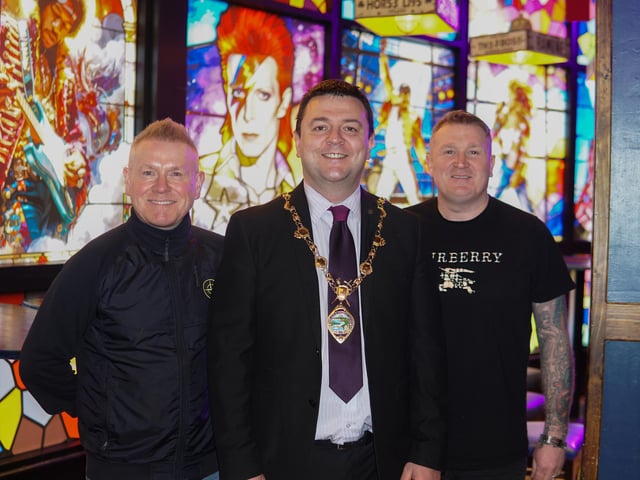 Pictured left to right, Tony OConnor, Mayor, Ruairi Breslin.