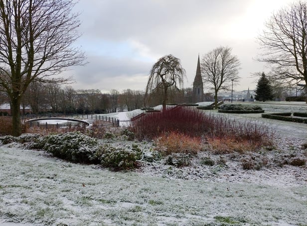 Derry's Brooke Park in the snow back in January.